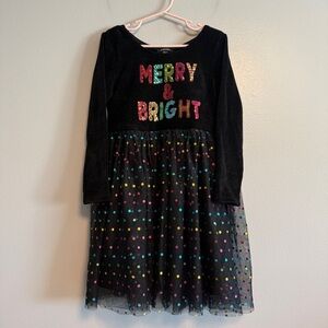 Zunie Holiday Embellished Colorful Tutu Dress Girls Size 6